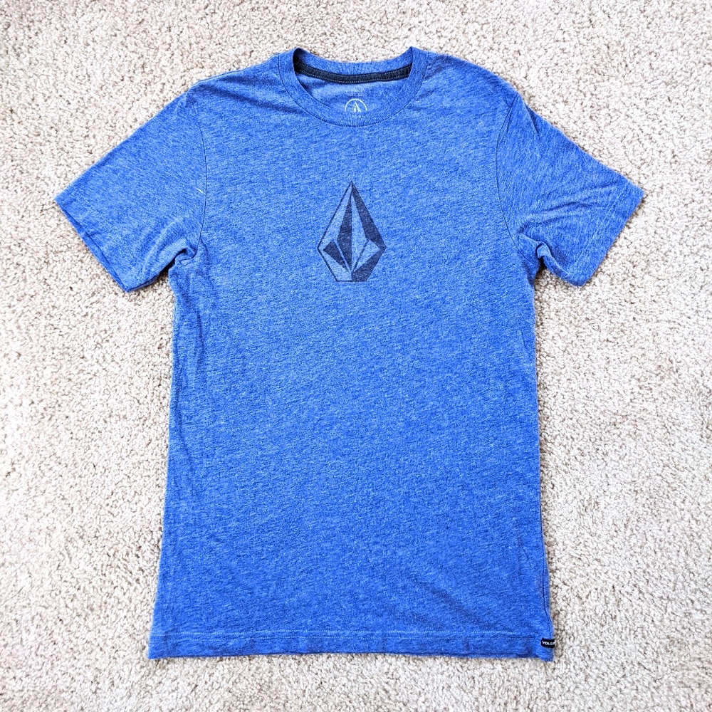 Volcom Stone Logo T-Shirt Heathered Blue